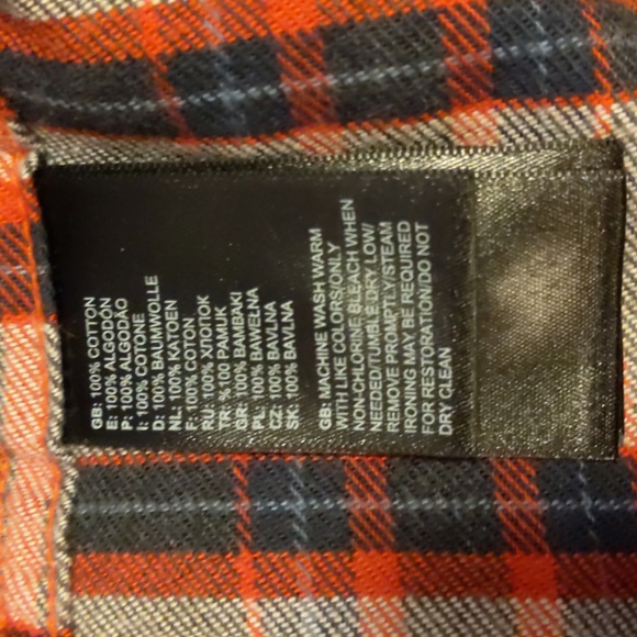 Men's Large North Face Flannel Shirt - Picture 5 of 7